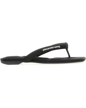 Alexander Wang Schoenen ,Zwart ,Nylon Jenna Tubular Thong Sandal