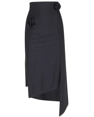 Coperni Rokken ,Zwart ,Flower Skirt - Blauw