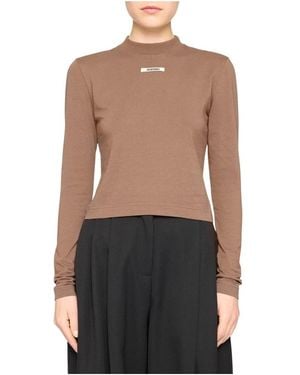 Jacquemus Long Sleeve Tops - Marrone