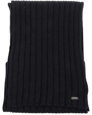 Herno Sciarpa blu navy - Nero
