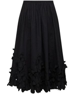 forte_forte Midi Skirts - Black