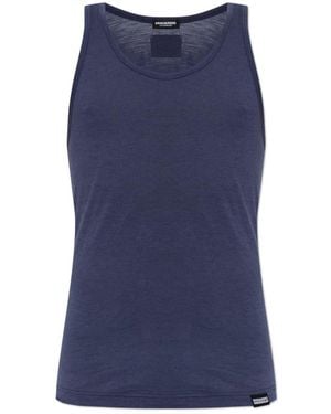 DSquared² Tops ,Blauw ,Wol Wol Lingerie Top