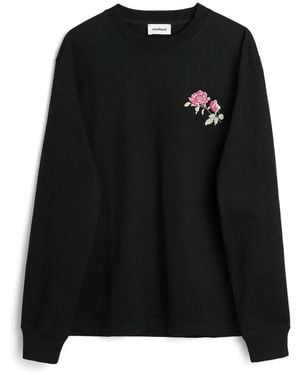 Soulland Pepe Langarm-T-Shirt - Schwarz