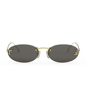 Fendi First Crystal Sonnenbrille - Gelb