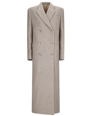 Magda Butrym Double-Breasted Coats - Grey