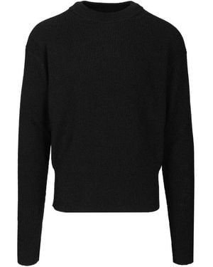 Lemaire Round-Neck Knitwear - Black