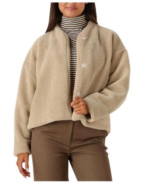 RUBY TUESDAY Zachte Katoenen Shearling Jas - Naturel