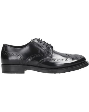 Tod's E Leder Derby Schuhe - Schwarz