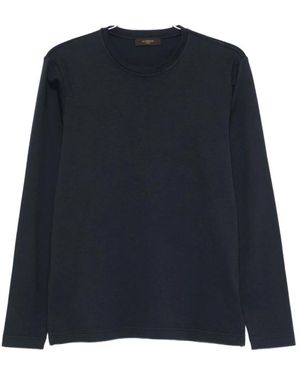 Zanone Long Sleeve Tops - Blauw