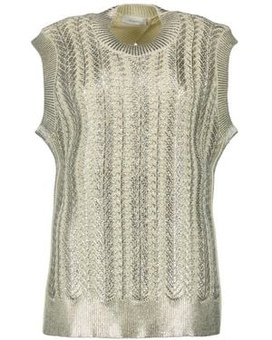 Rabanne Round-Neck Knitwear - Green