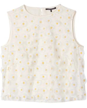 Luisa Cerano Sleeveless Tops - Natural