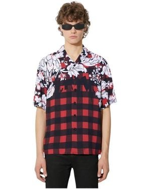 Neil Barrett Short Sleeve Shirts - Rosso