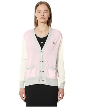 Maison Kitsuné Cardigans - Blanc