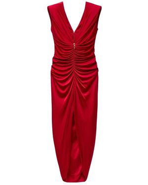 Versace Kleedjes ,Rood ,Viscose-Jersey Avondjurk