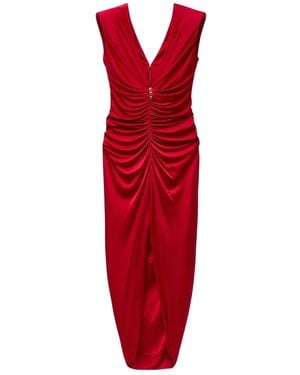 Versace Viskose-Jersey-Abendkleid - Rot