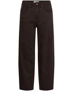 Cream Loose-Fit Jeans - Zwart