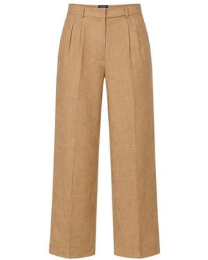 ACTUALEE Wide Trousers - Natural