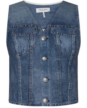 Rag & Bone Vests - Bleu