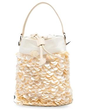 STAUD Tassen ,Leer Lila Mini Tas - Naturel