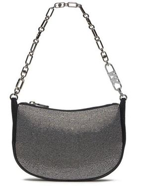 Michael Kors Kendall leder tasche mit zirkonen - Grau