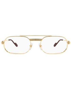 Cartier Accessoires ,Geel ,Ct 0410O Optisch Montuur - Metallic