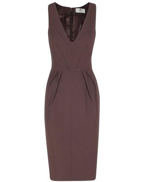 Elisabetta Franchi Midi Dresses - Viola