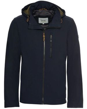 Camel Active Softshell-Jacke Mit Abnehmbarer Kapuze - Blau