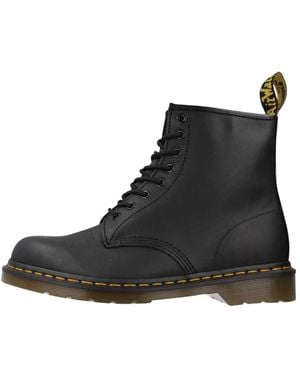 Dr. Martens 1460 Greasy Schnürstiefel - Schwarz