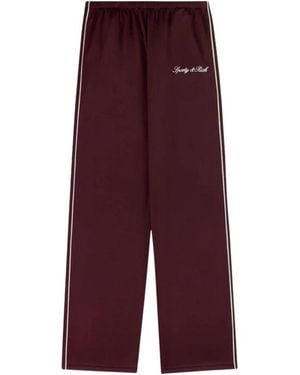 Sporty & Rich Signature Logo Retro Track Pant - Lila