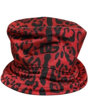 Dolce & Gabbana Häkel-Bucket-Hat Dg Logo - Rot