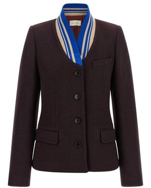 Dries Van Noten Britt Blazer - Blau