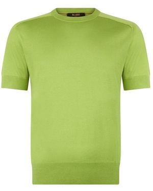 Moorer Round-Neck Knitwear - Green