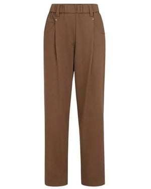 Brunello Cucinelli Straight Trousers - Marrone