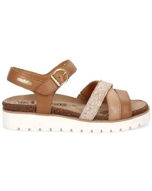 Mephisto Braune Ledersandalen Bequemer Stil