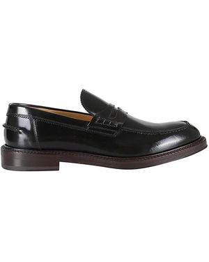 Corvari Schoenen ,Zwart ,Leer Gepolijste Leren Loafer