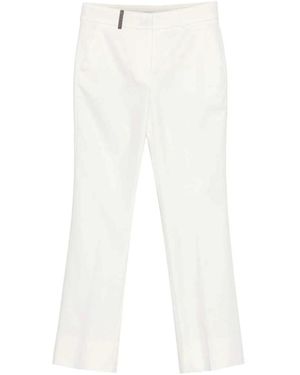 Peserico Cropped Trousers - Wit