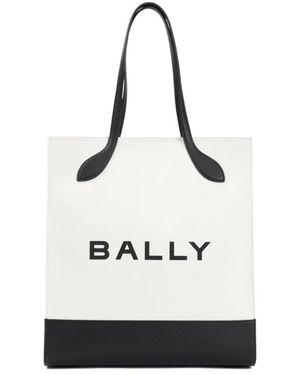 Bally Tassen ,Wit ,Katoen Neutrale Schoudertas