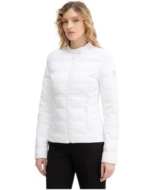 Guess 4G Logo Puffer Jas - Wit