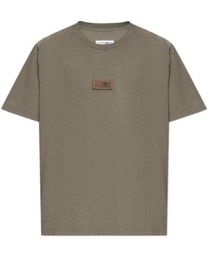 MM6 by Maison Martin Margiela T-Shirt Met Logo - Grijs