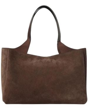 Tod's Tassen ,Bruin ,Suède T Timeless Tote