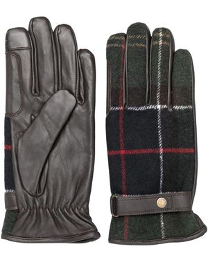 Barbour Aubrey Tartan Handschuhe - Schwarz