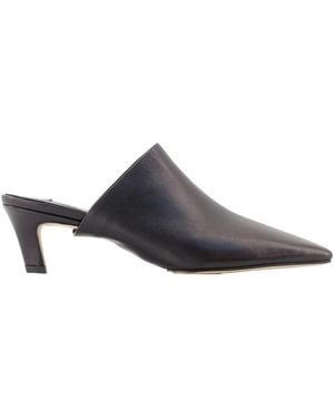 TOTEME Schoenen ,Zwart ,Leer Nappa Muiltjes - Blauw