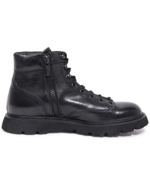 Doucal's Lace-Up Boots - Blue