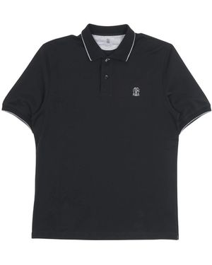 Brunello Cucinelli Tops ,Zwart ,Polo Shirts