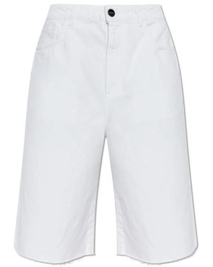 Rohe Korte Broeken ,Wit ,Denim Denim Shorts