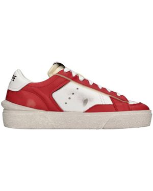Strype Schoenen ,Rood ,Leer Sneakers Multi Colour