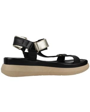 Mjus Flat Sandals - Negro