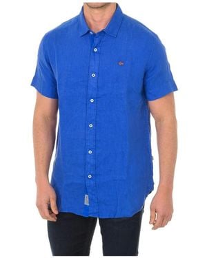 Napapijri Short Sleeve Shirts - Blue