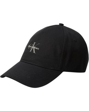 Calvin Klein Accessoires ,Zwart ,Katoen Logo Cap