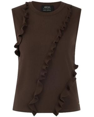 Marc Cain Sleeveless Tops - Brown
